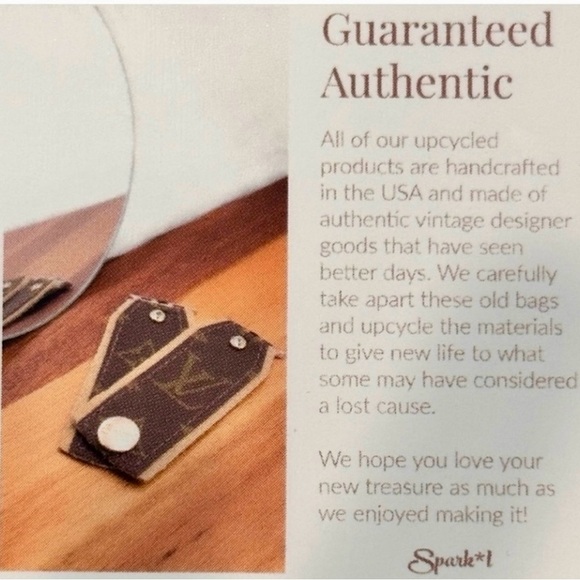 Upcycled black Louis Vuitton Damier graphite with LOGO leather bracelet - Picture 7 of 7